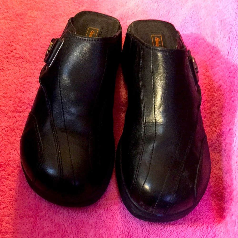 Vintage 1980,s Leather Harley Davidson Clogs